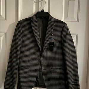 Lauren Ralph Lauren Men's Dark Checkered Blazer